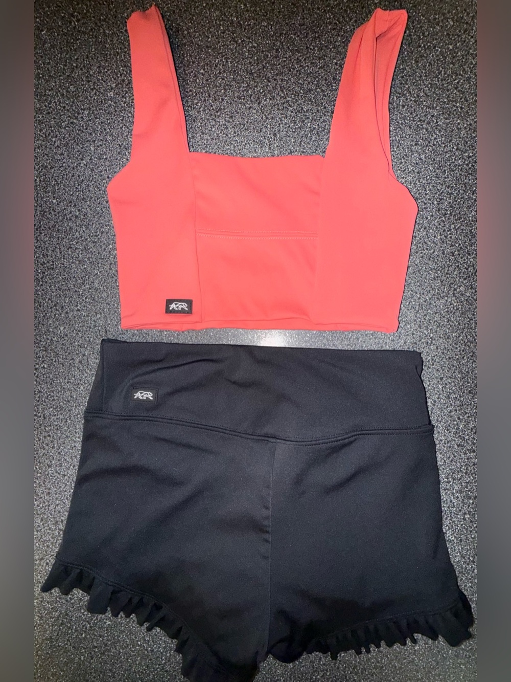 Tiger Friday 2 Piece Dance Crop Tank and Ruffle Shorts Set Size Adult Small - Picture 3 of 14
